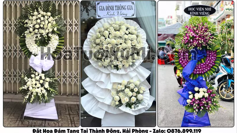 Đặt Vòng Hoa Đám Tang Tại Phường Thành Đông, Thành phố Hải Phòng