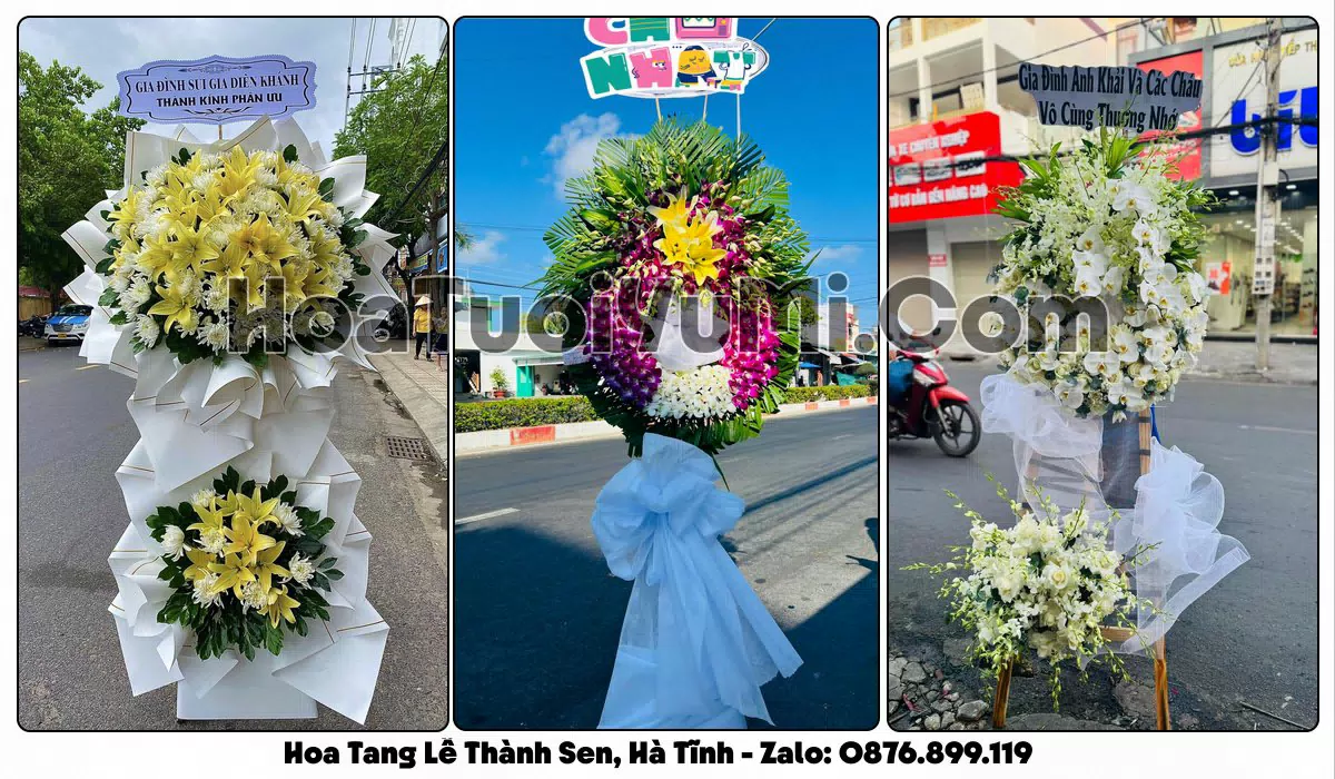 Đặt Vòng Hoa Đám Tang Tại Phường Thành Sen, Hà Tĩnh