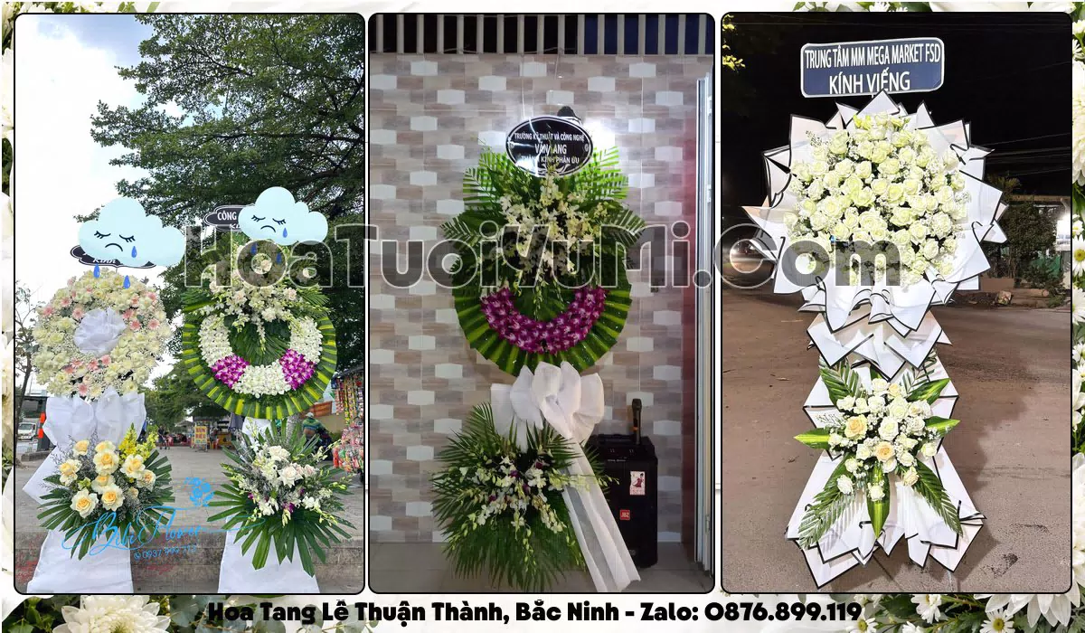 vòng hoa viếng đám tang tại Phường Thuận Thành