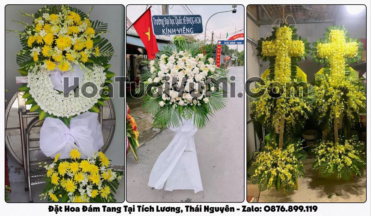 Đặt Vòng Hoa Đám Tang Tại Phường Tích Lương, Thái Nguyên