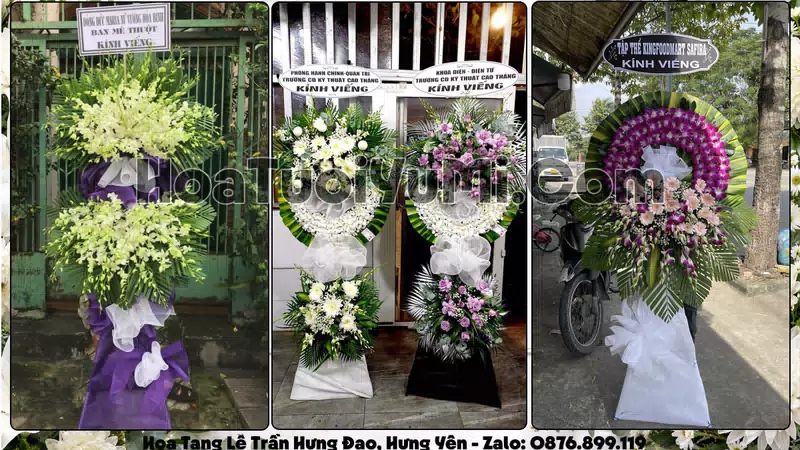 Đặt Vòng Hoa Đám Tang Tại Phường Trần Hưng Đạo, Hưng Yên