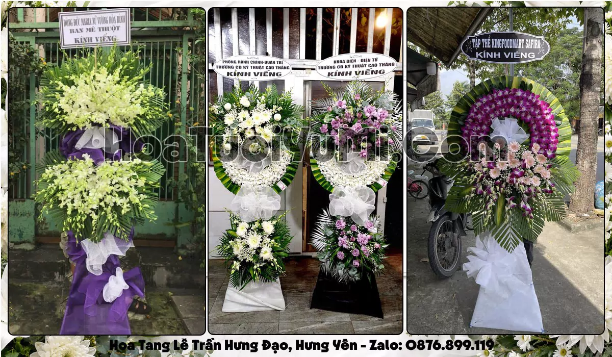 Đặt Vòng Hoa Đám Tang Tại Phường Trần Hưng Đạo, Hưng Yên