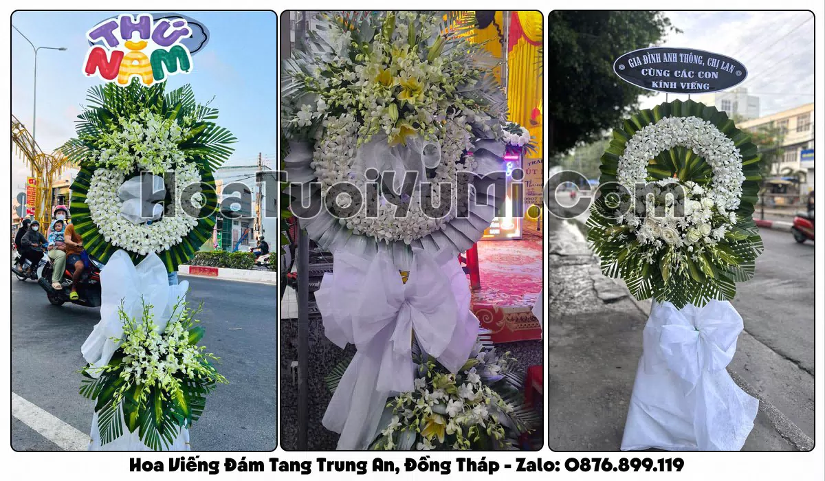 Đặt Vòng Hoa Đám Tang Tại Phường Trung An, Tỉnh Đồng Tháp