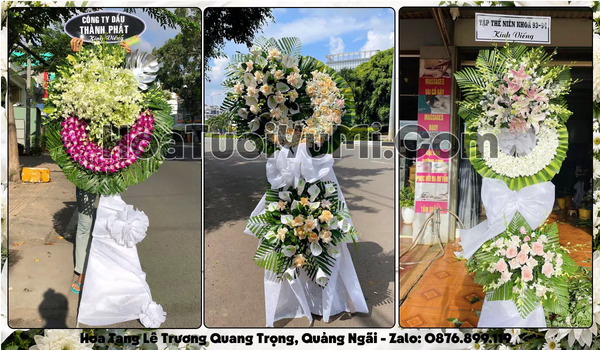 Đặt Vòng Hoa Đám Tang Tại Phường Trương Quang Trọng, Tỉnh Quảng Ngãi