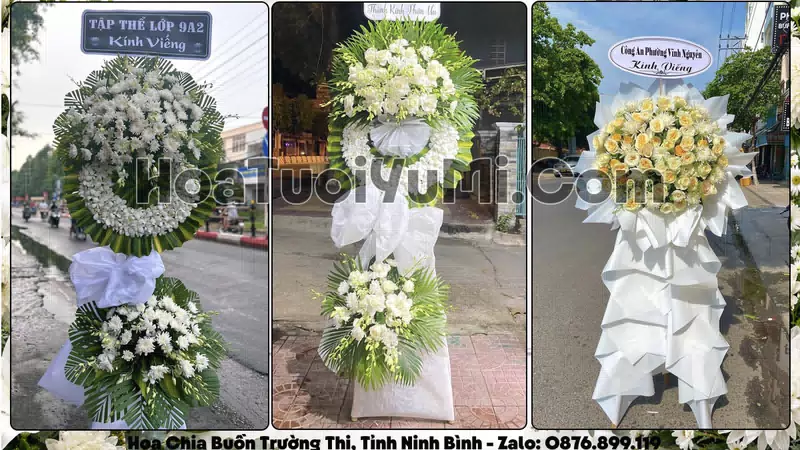 Đặt Vòng Hoa Đám Tang Tại Phường Trường Thi, Tỉnh Ninh Bình