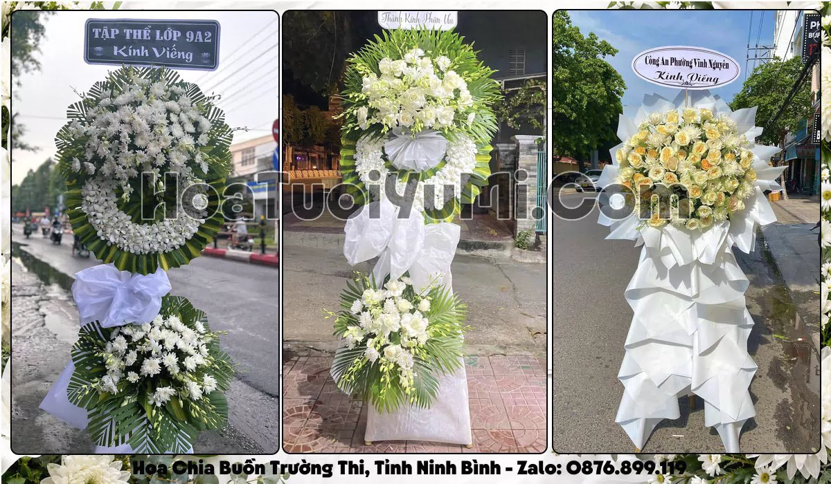 Đặt Vòng Hoa Đám Tang Tại Phường Trường Thi, Tỉnh Ninh Bình