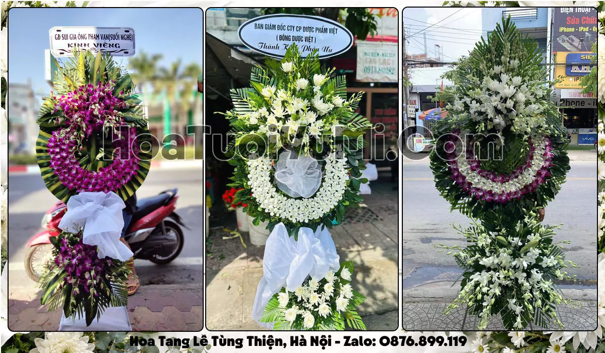 Đặt Vòng Hoa Đám Tang Tại Phường Tùng Thiện, Thành phố Hà Nội