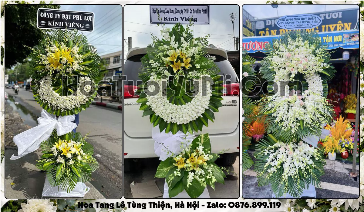 kệ hoa viếng Phường Tùng Thiện Hà Nội