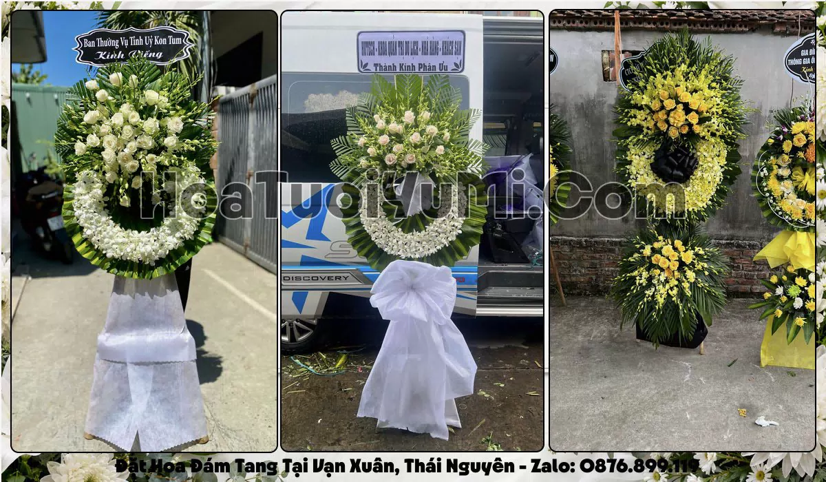 Đặt Vòng Hoa Đám Tang Tại Phường Vạn Xuân, Tỉnh Thái Nguyên