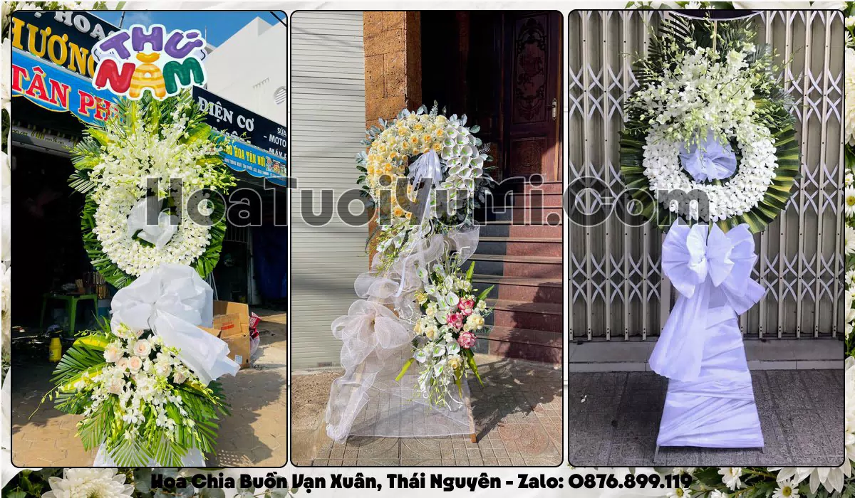 vòng hoa viếng đám tang tại Phường Vạn Xuân