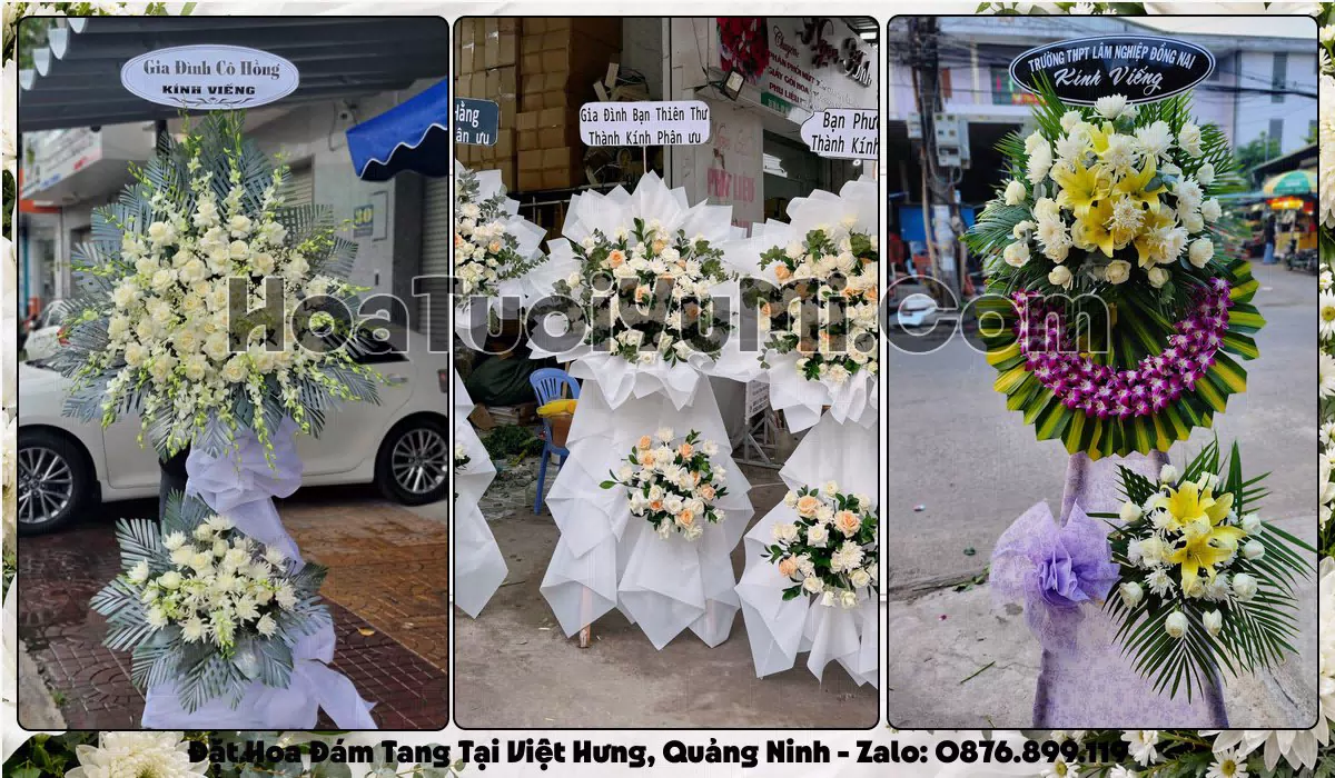 Đặt Vòng Hoa Đám Tang Tại Phường Việt Hưng, Tỉnh Quảng Ninh