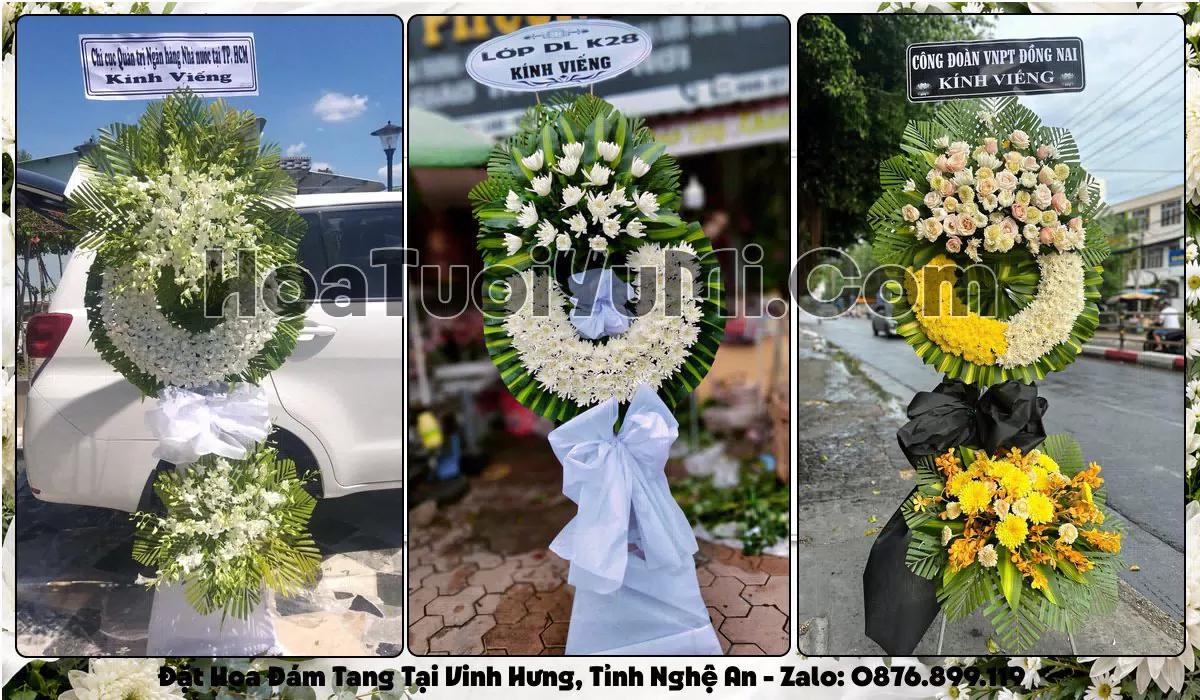 Đặt Vòng Hoa Đám Tang Tại Phường Vinh Hưng, Tỉnh Nghệ An