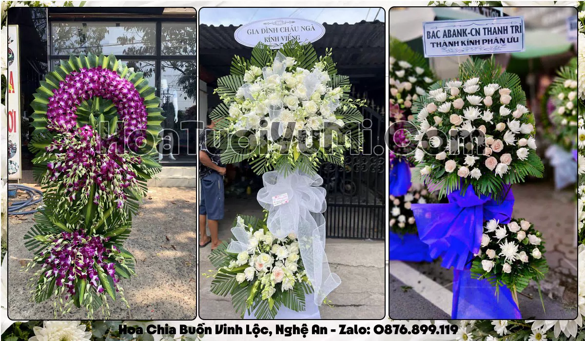 Đặt Vòng Hoa Đám Tang Tại Phường Vinh Lộc, Tỉnh Nghệ An
