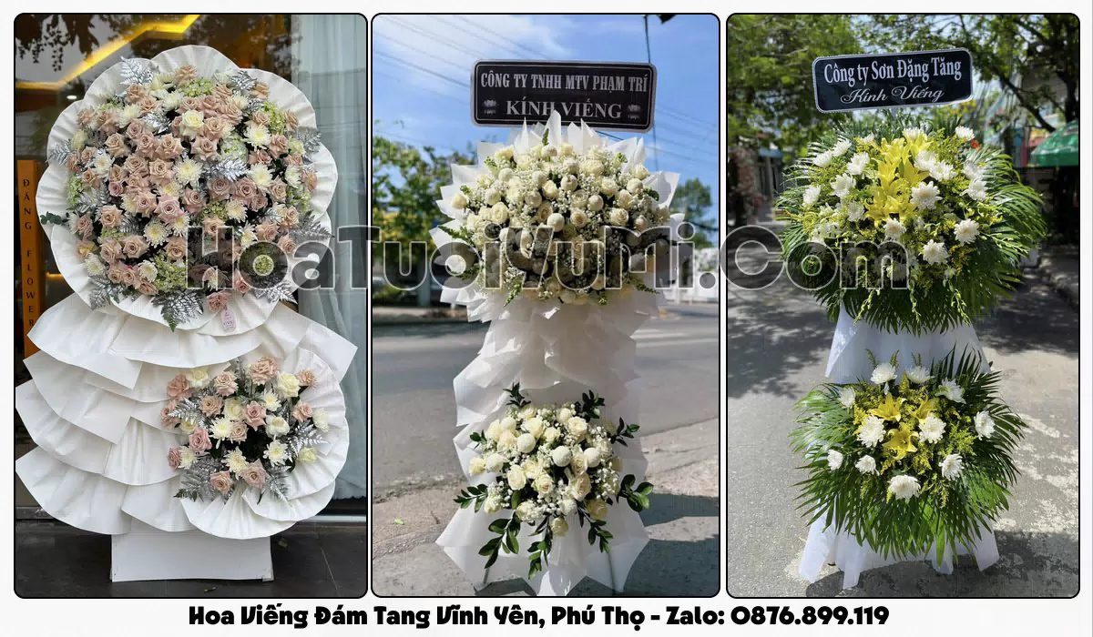 Đặt Vòng Hoa Đám Tang Tại Phường Vĩnh Yên, Phú Thọ