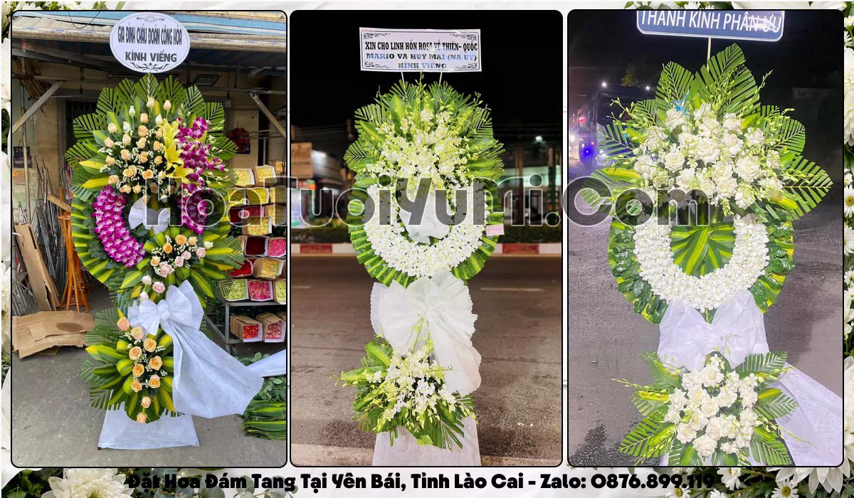 hoa tang lễ Phường Yên Bái giao tận nơi kịp giờ viếng