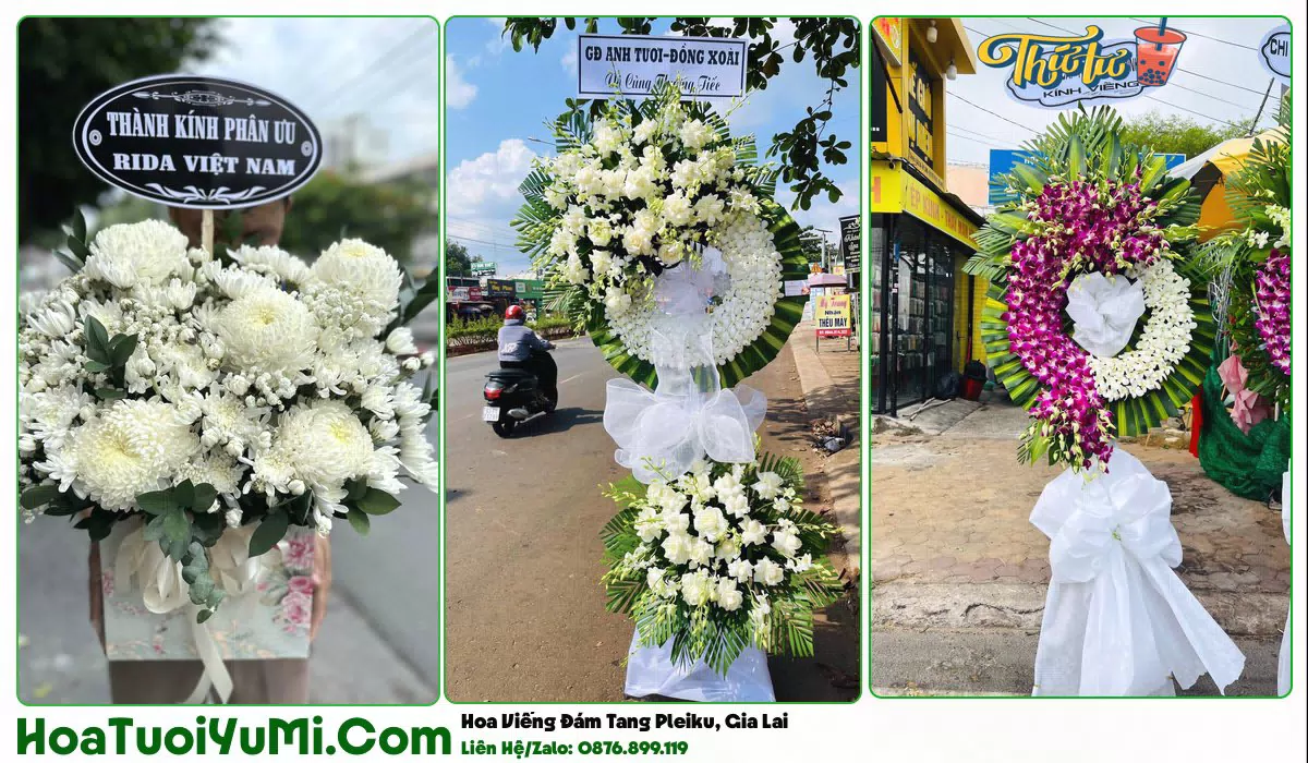 kệ hoa tang lễ tại Pleiku, Gia Lai