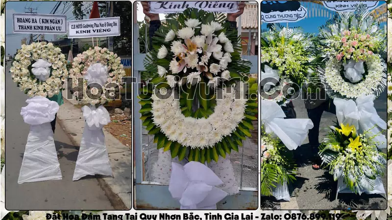 Đặt Vòng Hoa Đám Tang Tại Phường Quy Nhơn Bắc, Tỉnh Gia Lai