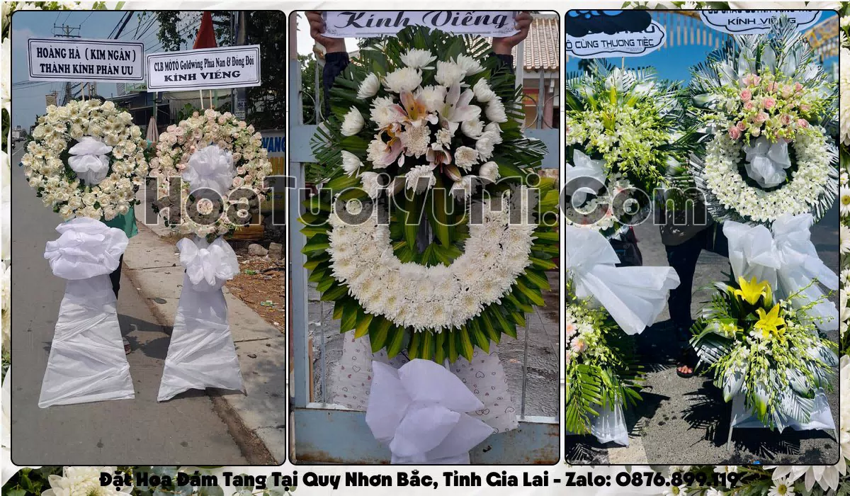 Đặt Vòng Hoa Đám Tang Tại Phường Quy Nhơn Bắc, Tỉnh Gia Lai