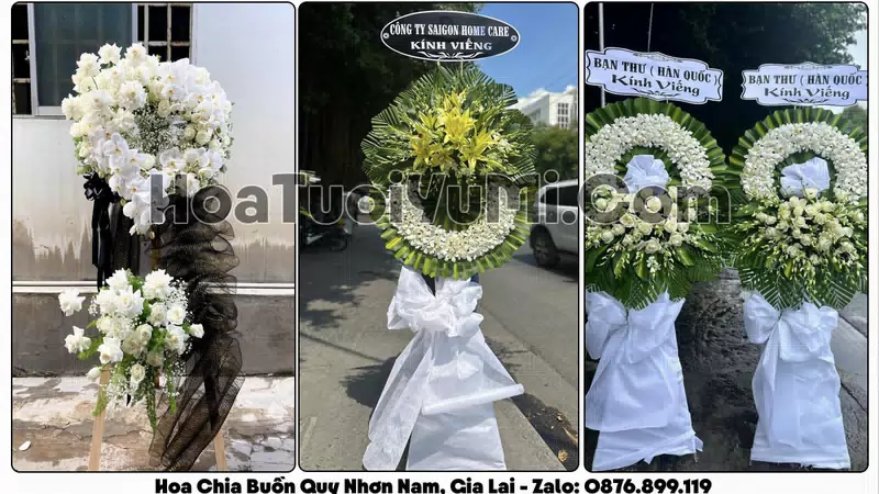 Đặt Vòng Hoa Đám Tang Tại Phường Quy Nhơn Nam, Tỉnh Gia Lai