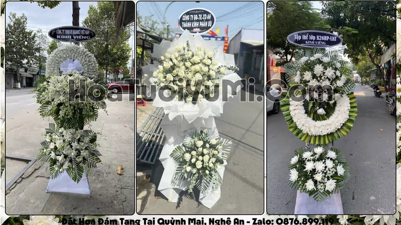 Đặt Vòng Hoa Đám Tang Tại Phường Quỳnh Mai, Tỉnh Nghệ An