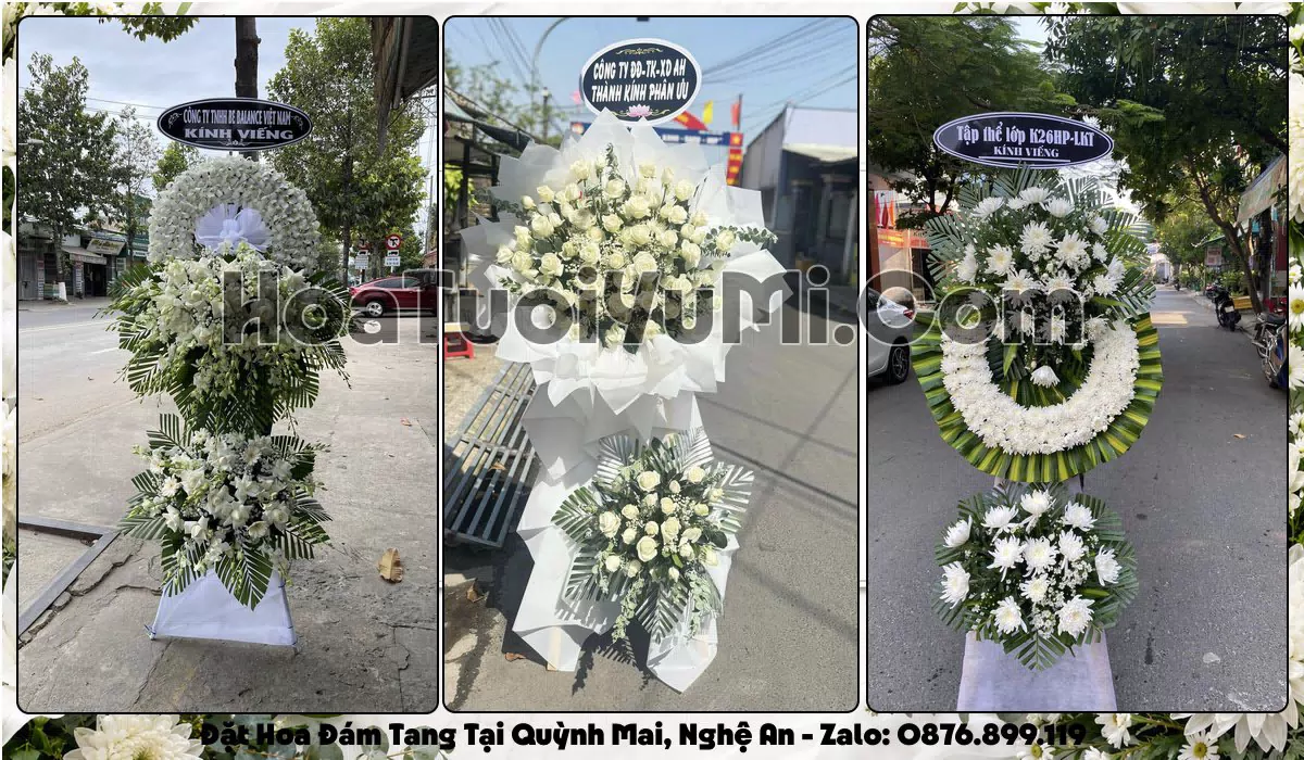 Đặt Vòng Hoa Đám Tang Tại Phường Quỳnh Mai, Tỉnh Nghệ An