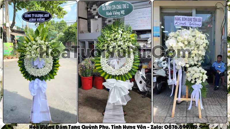 Đặt Vòng Hoa Đám Tang Tại Xã Quỳnh Phụ, Tỉnh Hưng Yên