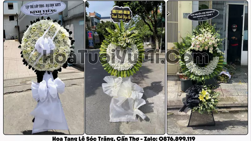 Đặt Vòng Hoa Đám Tang Tại Phường Sóc Trăng, Cần Thơ