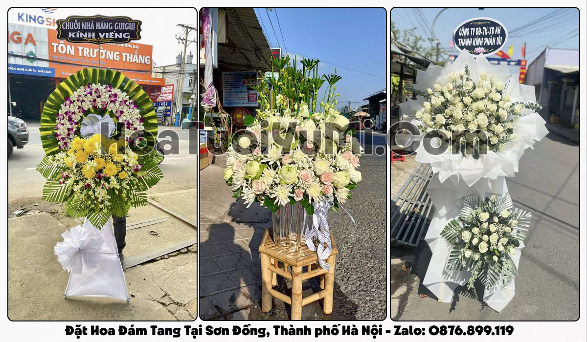 Kệ hoa tang lễ giao tận nơi tại Xã Sơn Đồng, Hà Nội