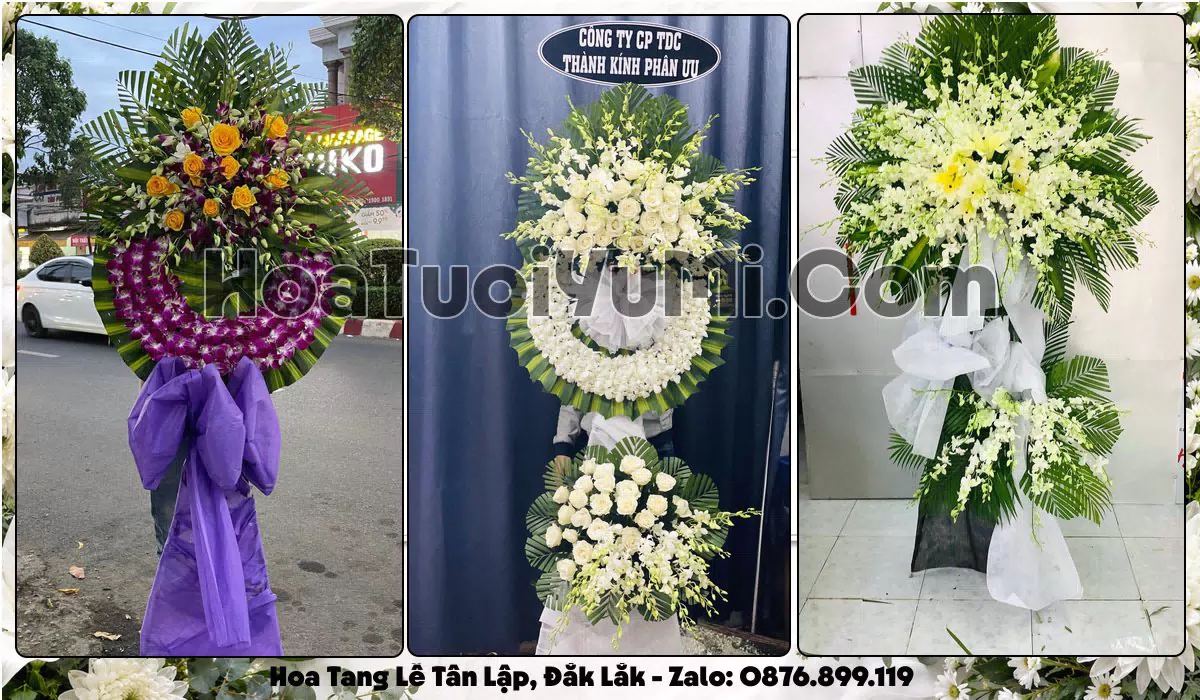 Đặt Vòng Hoa Đám Tang Tại Phường Tân Lập, Tỉnh Đắk Lắk