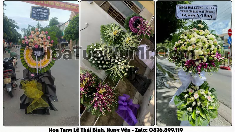 Đặt Vòng Hoa Đám Tang Tại Phường Thái Bình, Hưng Yên
