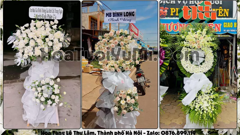 Đặt Vòng Hoa Đám Tang Tại Xã Thư Lâm, Hà Nội