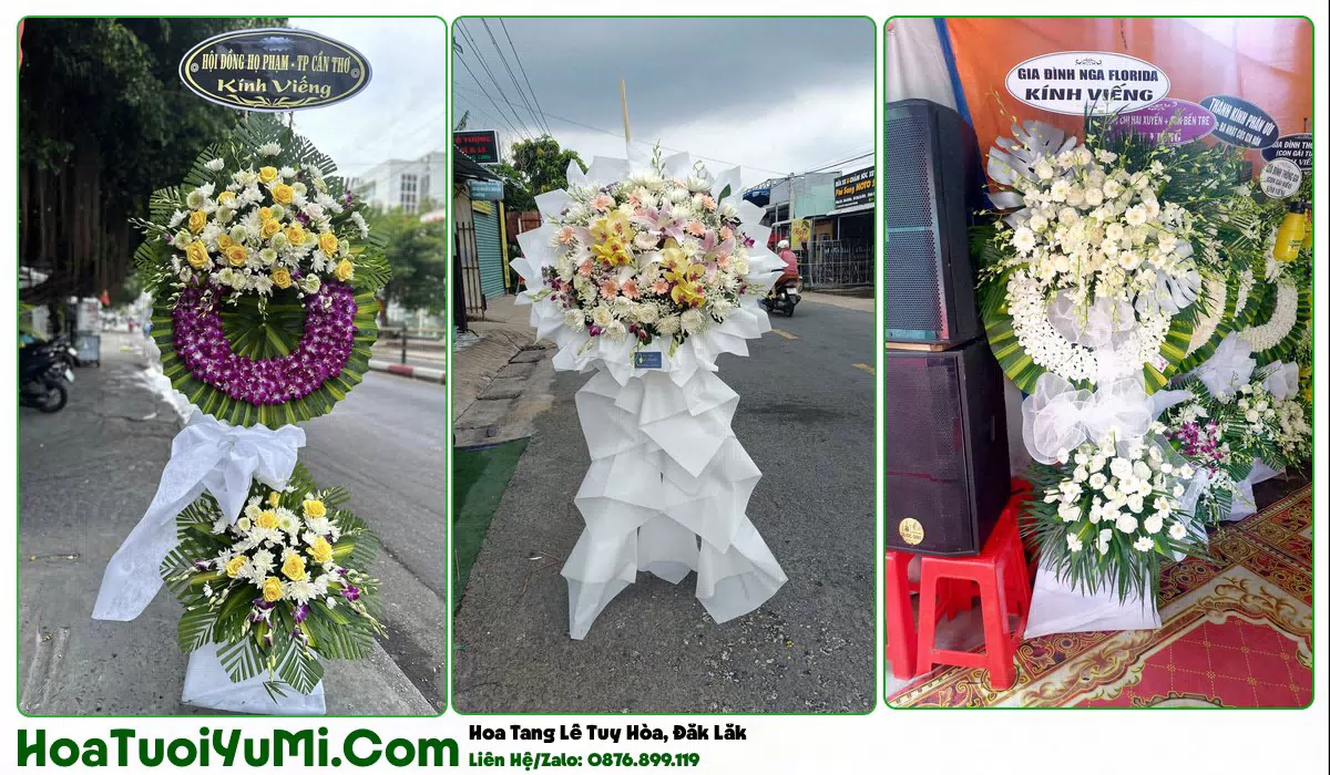 kệ hoa tang lễ tại Tuy Hòa, Đắk Lắk