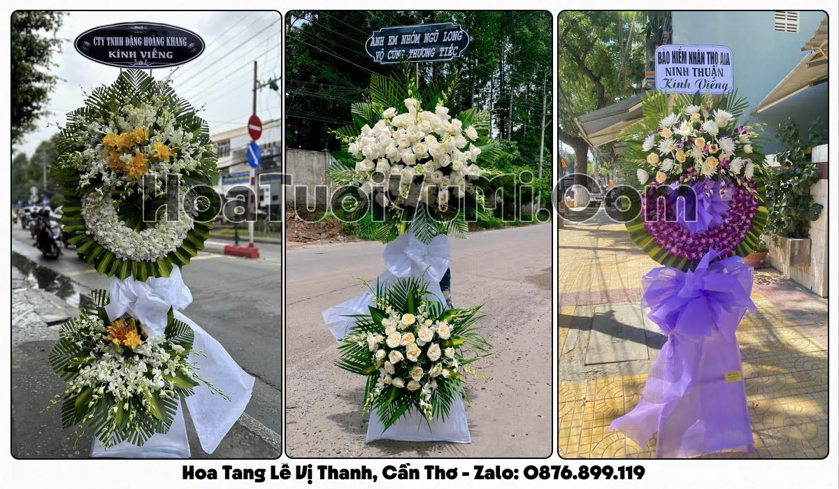 Đặt Vòng Hoa Đám Tang Tại Phường Vị Thanh, Thành phố Cần Thơ