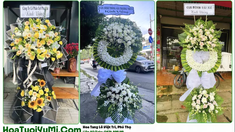 Đặt Vòng Hoa Đám Tang Tại Phường Việt Trì, Phú Thọ