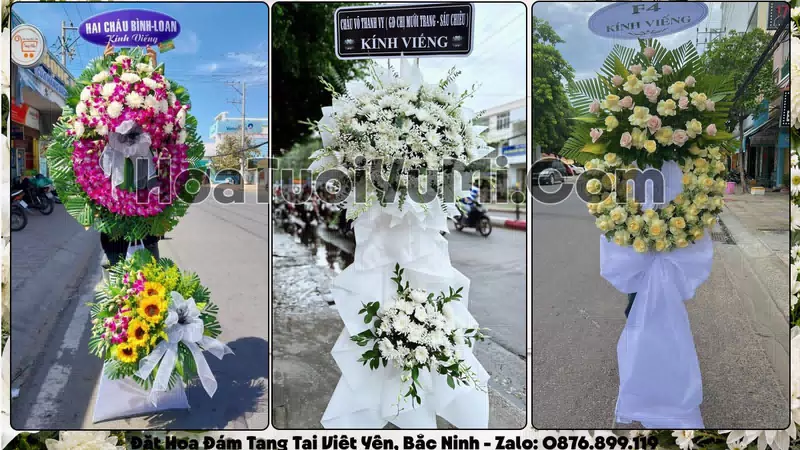 Đặt Vòng Hoa Đám Tang Tại Phường Việt Yên, Tỉnh Bắc Ninh