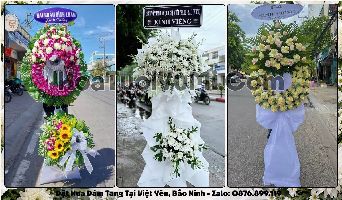 Đặt Vòng Hoa Đám Tang Tại Phường Việt Yên, Tỉnh Bắc Ninh
