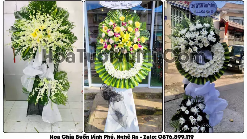 Đặt Vòng Hoa Đám Tang Tại Phường Vinh Phú, Tỉnh Nghệ An