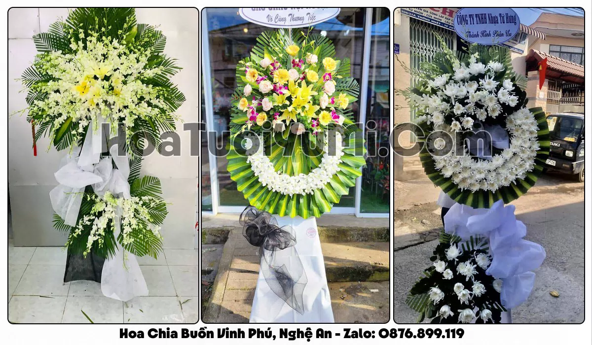 Đặt Vòng Hoa Đám Tang Tại Phường Vinh Phú, Tỉnh Nghệ An