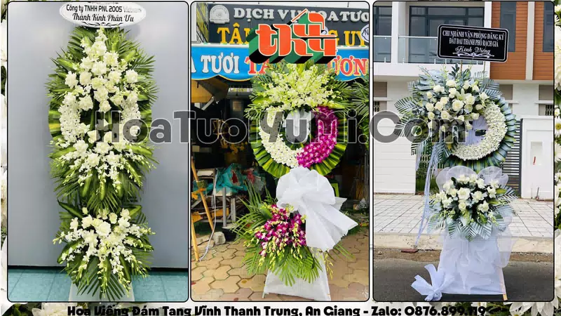 Đặt Vòng Hoa Đám Tang Tại Xã Vĩnh Thạnh Trung, Tỉnh An Giang