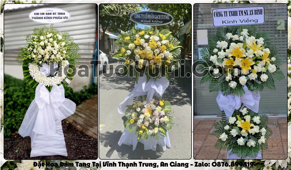 Kệ hoa tang lễ giao tận nơi Xã Vĩnh Thạnh Trung, An Giang