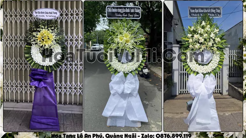 Đặt Vòng Hoa Đám Tang Tại Xã An Phú, Tỉnh Quảng Ngãi