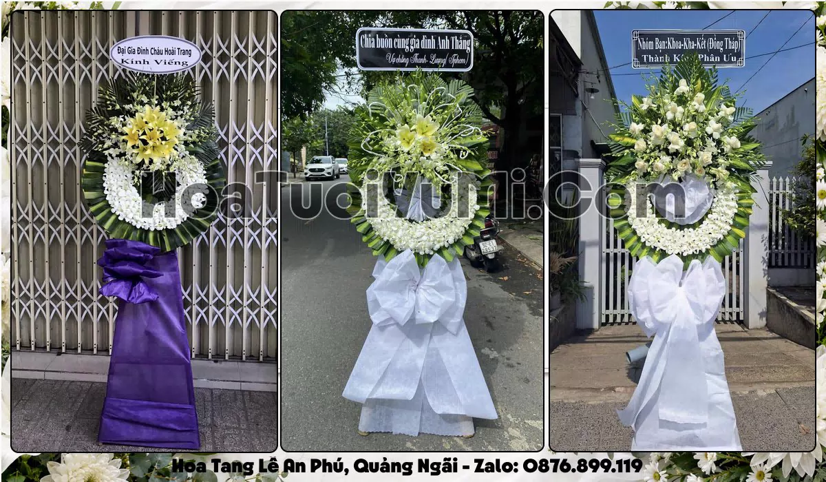 Đặt Vòng Hoa Đám Tang Tại Xã An Phú, Tỉnh Quảng Ngãi