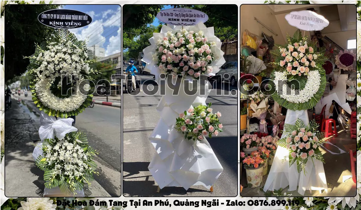 vòng hoa viếng đám tang tại Xã An Phú