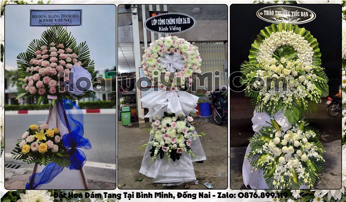 Đặt Vòng Hoa Đám Tang Tại Xã Bình Minh, Tỉnh Đồng Nai