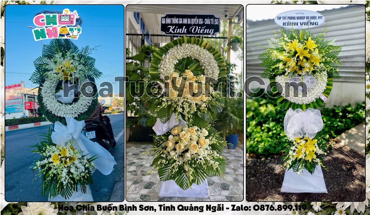 kệ hoa tang lễ giao tại Xã Bình Sơn