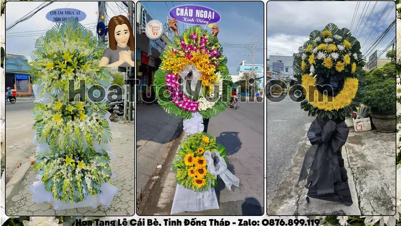 Đặt Vòng Hoa Đám Tang Tại Xã Cái Bè, Tỉnh Đồng Tháp