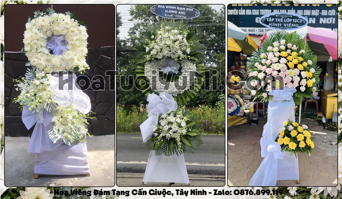 Đặt Vòng Hoa Đám Tang Tại Xã Cần Giuộc, Tỉnh Tây Ninh