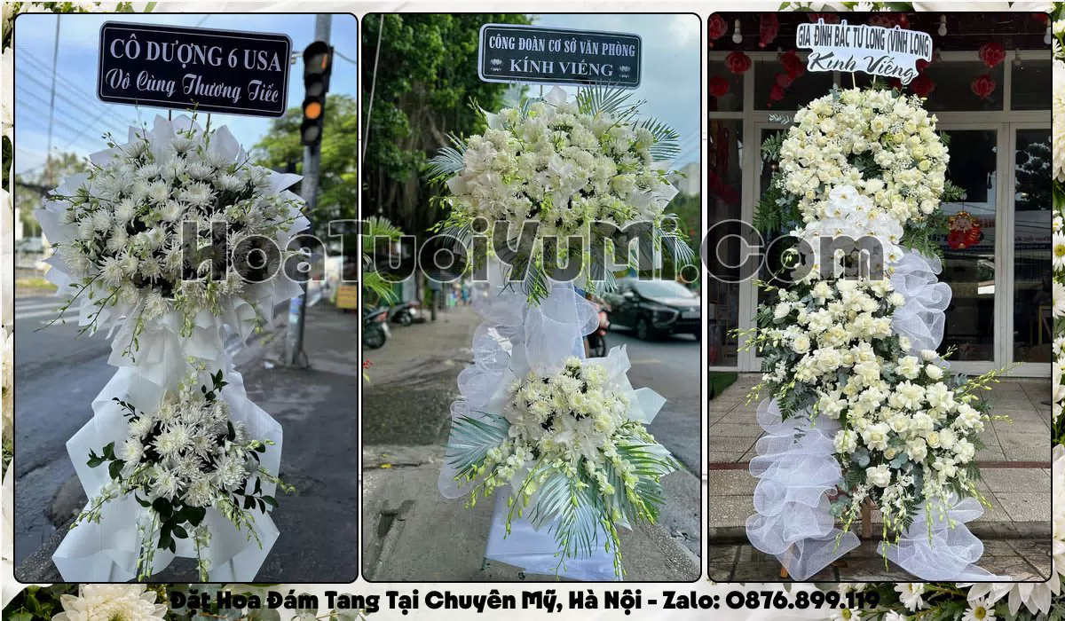 vòng hoa viếng tang lễ tại Xã Chuyên Mỹ, Thành phố Hà Nội