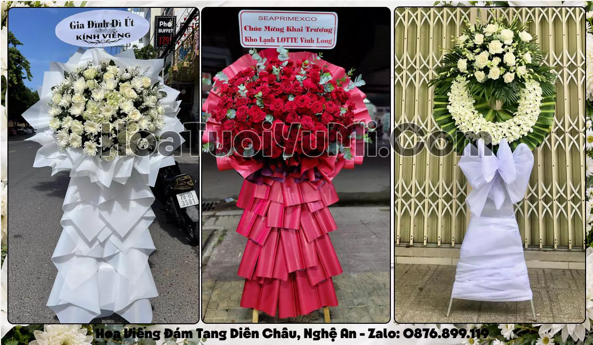 Kệ hoa tang lễ giao tận nơi tại Xã Diễn Châu