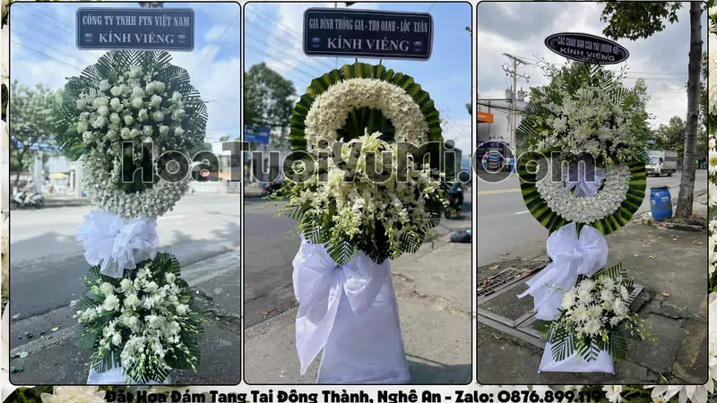 Đặt Vòng Hoa Đám Tang Tại Xã Đông Thành, Tỉnh Nghệ An